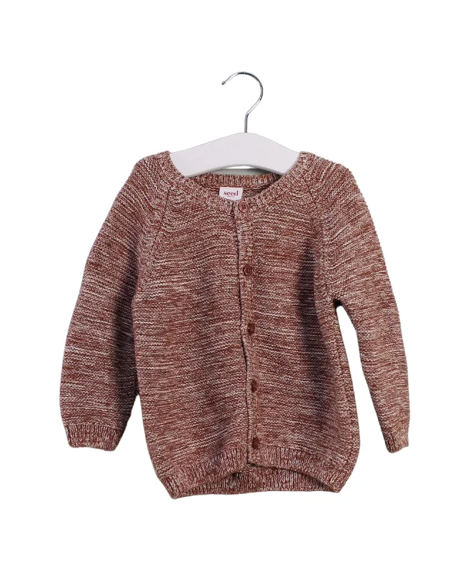 Men's Sweaters with Pockets and ZippersSeed Knit Cardigan 12-18M