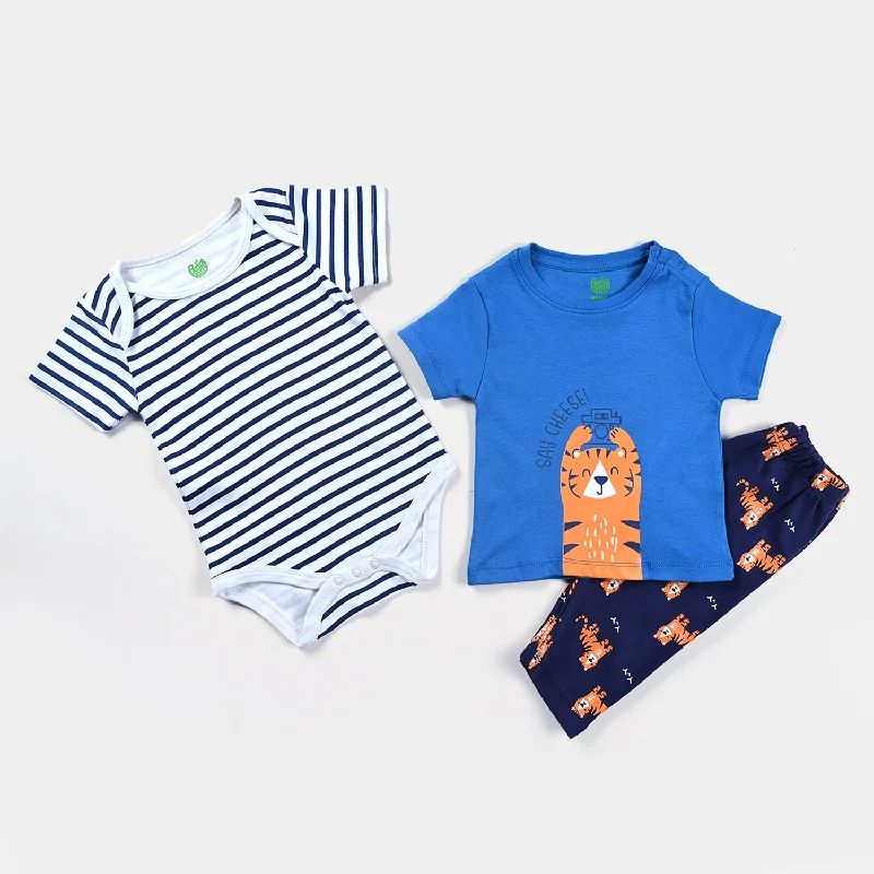 Infant Boys 3 Piece Set Say Cheese