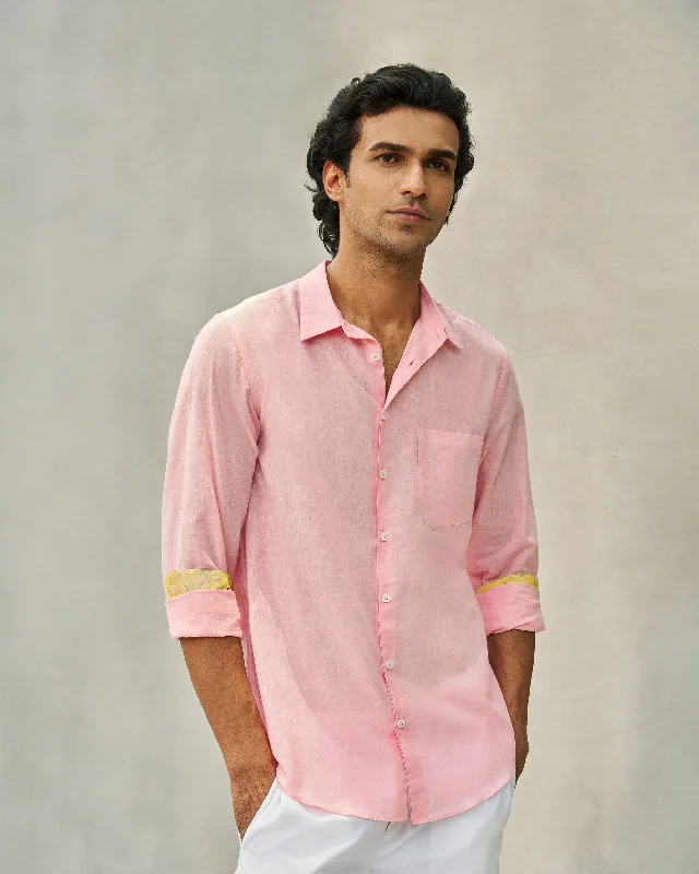 Men's Solid-Colored Shirts for VersatilitySankara Shirt - Pink