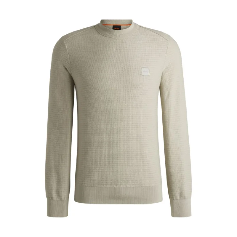 Men's Sweaters with Hidden PocketsLogo-patch sweater in cotton and cashmere