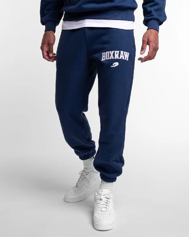 Men's Pants with Appliqué DetailsEast Street Bottoms - Midnight Blue