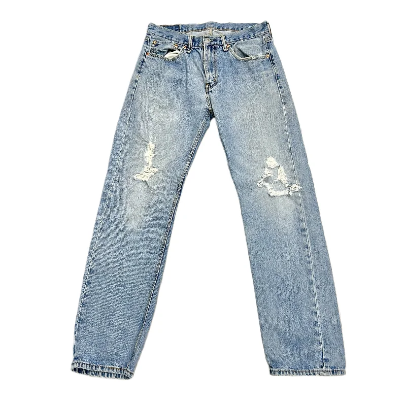 Jeans for Men with a Curvy BodyJeans Straight By Levis In Blue Denim, Size: 14