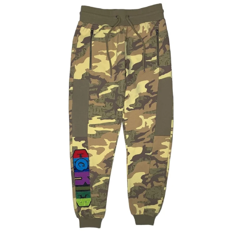 Men's Pants with Zippered PocketsCookies Across The Board Fleece Camo Sweatpants (Tan) 1562B6504 Men's Pants with Zippered PocketsCookies Across The Board Fleece Camo Sweatpants (Tan) 1562B6504