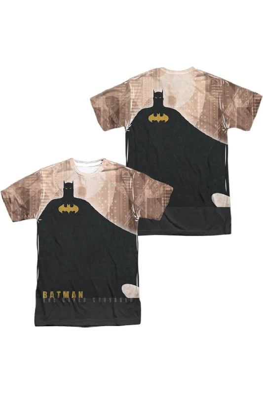 Men's Shirts with Cowl NecksBatman City Crusader (Front/Back Print) Short Sleeve Adult Poly Crew Tee / T-Shirt