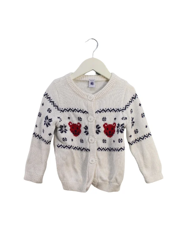 Men's Sweaters with Asymmetrical HemlinesPetit Bateau Cardigan 3T