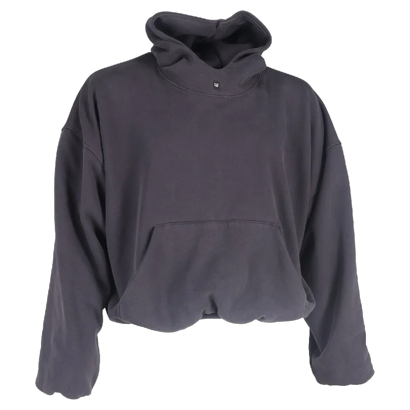 Men's Sweaters with Thumbholes in SleevesYeezy x Gap Logo Hoodie in Grey Cotton