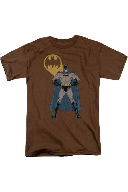 Classic Men's Button-Up ShirtsBatman Arms Akimbo Bats Short Sleeve Adult Tee / T-Shirt