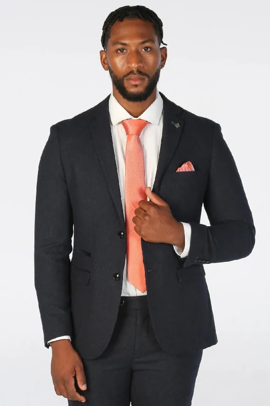 Blazer Wool Blend Tweed Sport Coat Tailored Fit