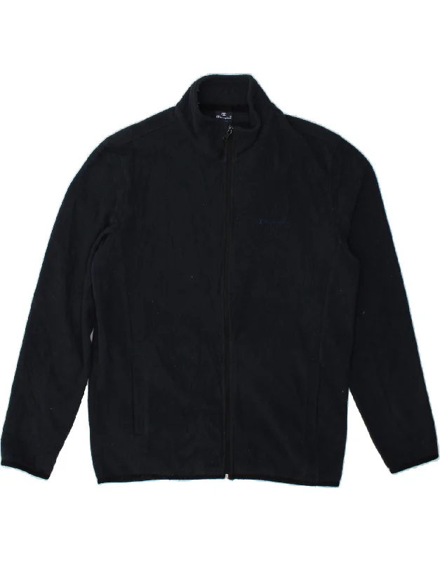 Waterproof Men's ParkasCHAMPION Mens Fleece Jacket UK 40 Large Navy Blue Polyester