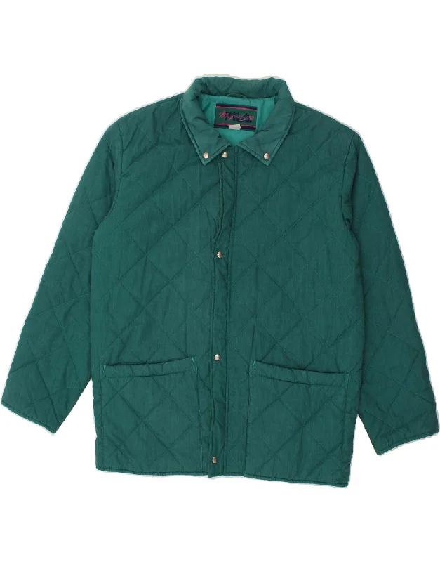 Men's Coats with HoodsFILA Mens Quilted Jacket UK 38 Medium Green