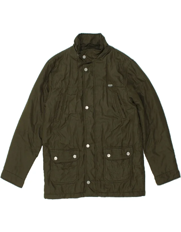 Men's Coats with Quilted LiningLEVI'S Mens Utility Jacket UK 38 Medium Khaki Polyester