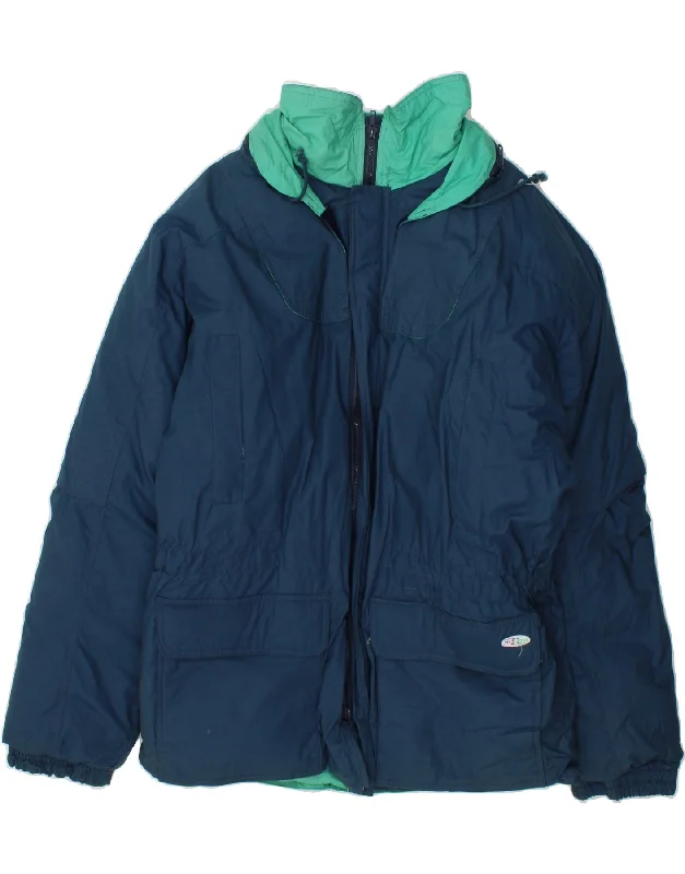 Affordable Men's Winter CoatsMCROSS Mens Padded Jacket UK 38 Medium Navy Blue